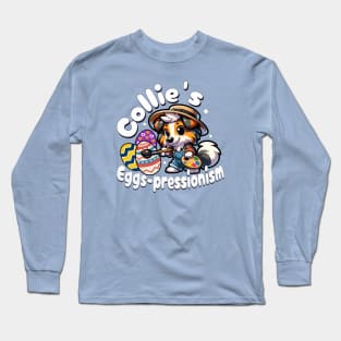 Collie Cute Dog Easter Long Sleeve T-Shirt